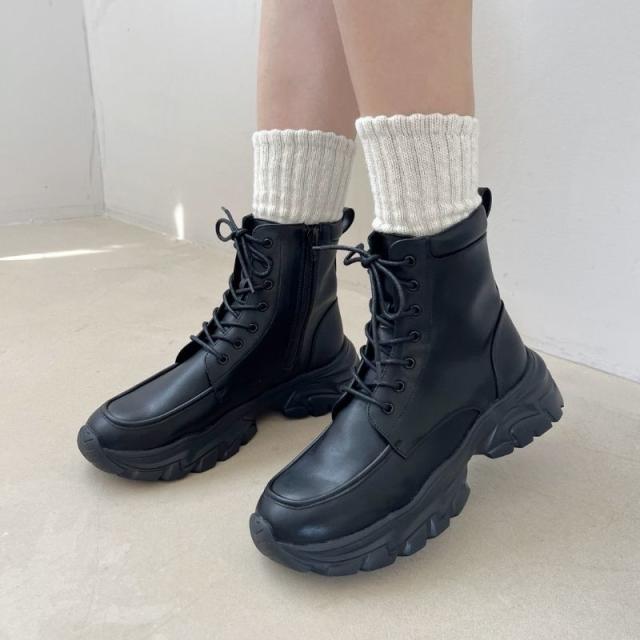 オリエンタルトラフィック（ORiental TRaffic）/【25秋冬新作】スニーカーソール編み上げブーツ/51405