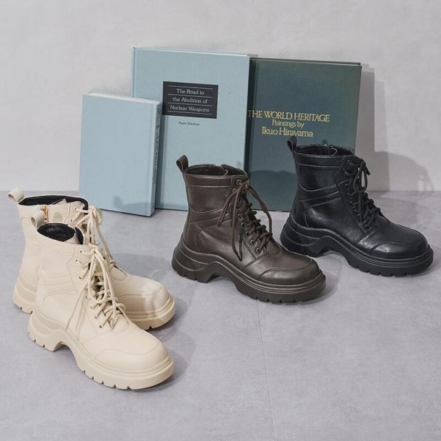 オリエンタルトラフィック（ORiental TRaffic）/【25秋冬新作】厚底レースアップブーツ/51401