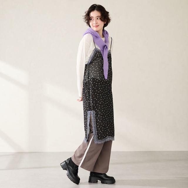 オリエンタルトラフィック（ORiental TRaffic）/柔らかいニットで痛くなりにくいニットソックスレースアップブーツ/51404_10