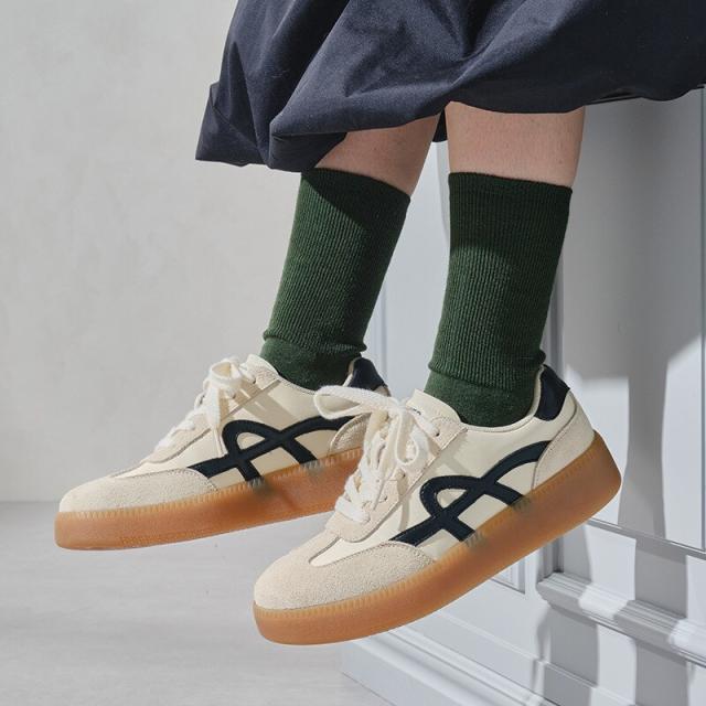 オリエンタルトラフィック（ORiental TRaffic）/【25秋冬新作】ガムソールジャーマンスニーカー/OT3783