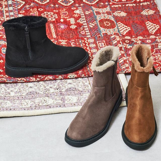 オリエンタルトラフィック（ORiental TRaffic）/【25秋冬新作】サイドジップスエードショートブーツ/52412