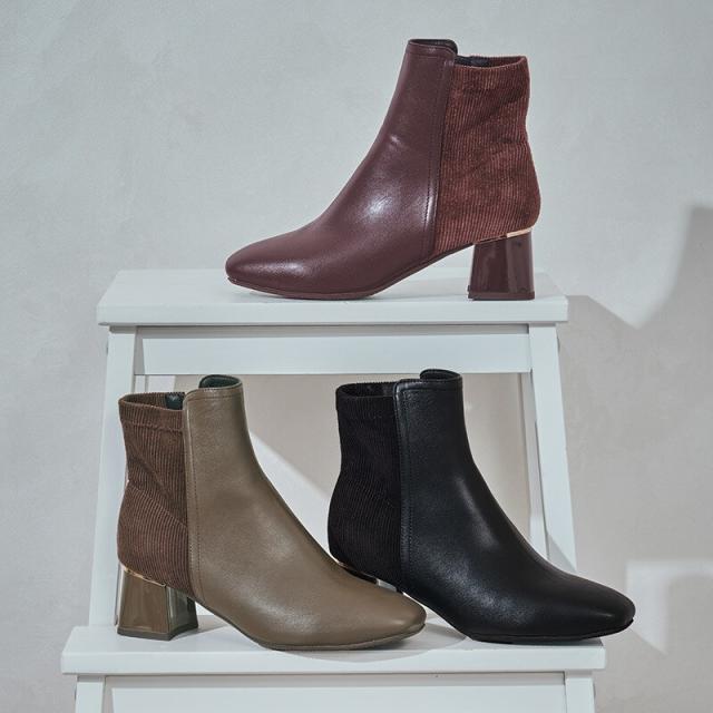 オリエンタルトラフィック（ORiental TRaffic）/【25秋冬新作】コーデュロイコンビショートブーツ/52410