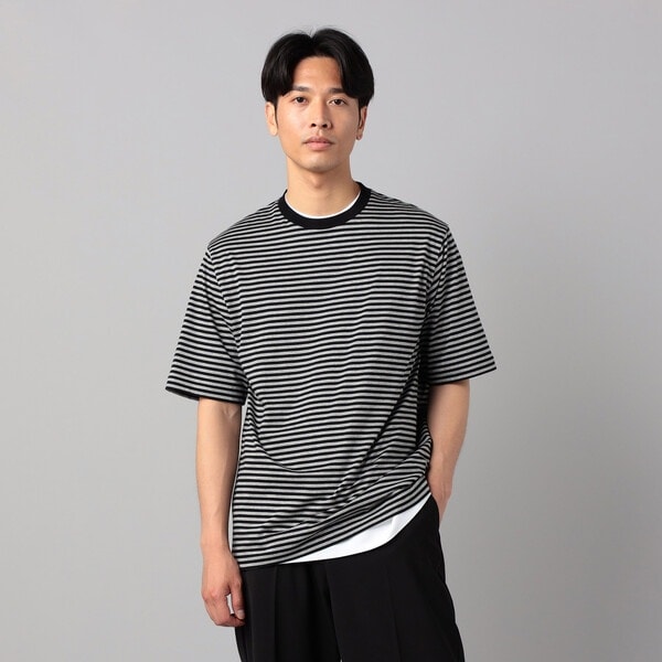コムサ・メン（COMME CA MEN）/【接触冷感】ボーダー Tシャツ
