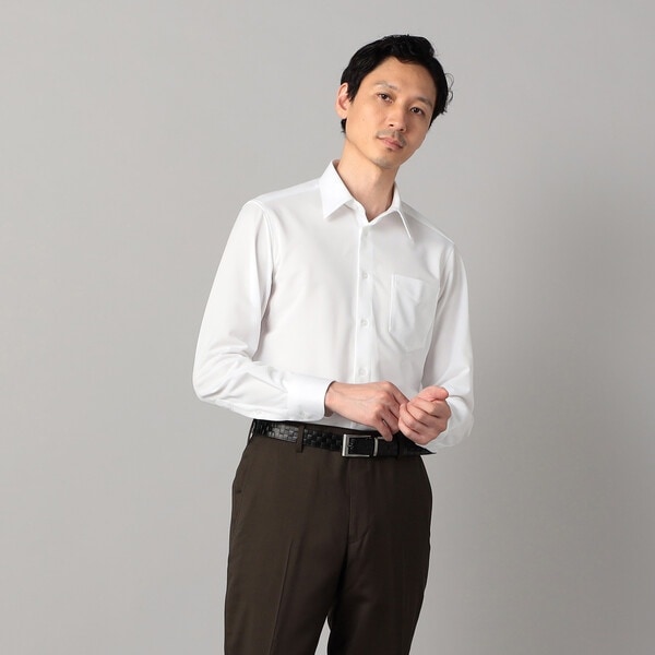 コムサ・メン（COMME CA MEN）/【吸水速乾】福井産 2WAYホワイトドビー シャツ_1