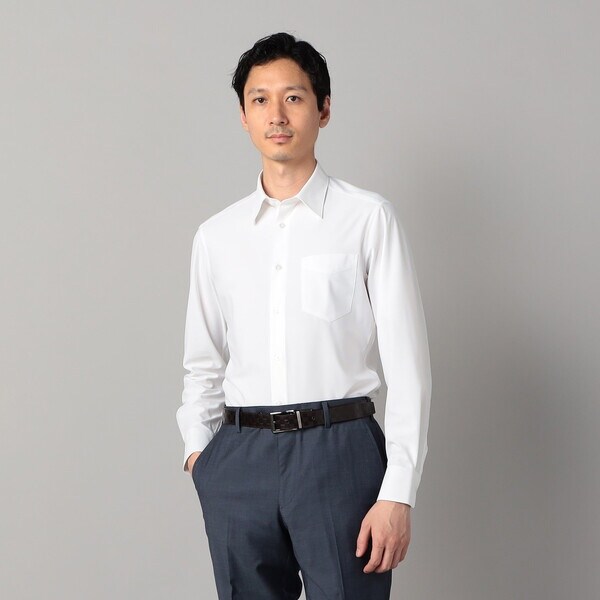 コムサ・メン（COMME CA MEN）/【吸水速乾】福井産 2WAYホワイトドビー シャツ_4