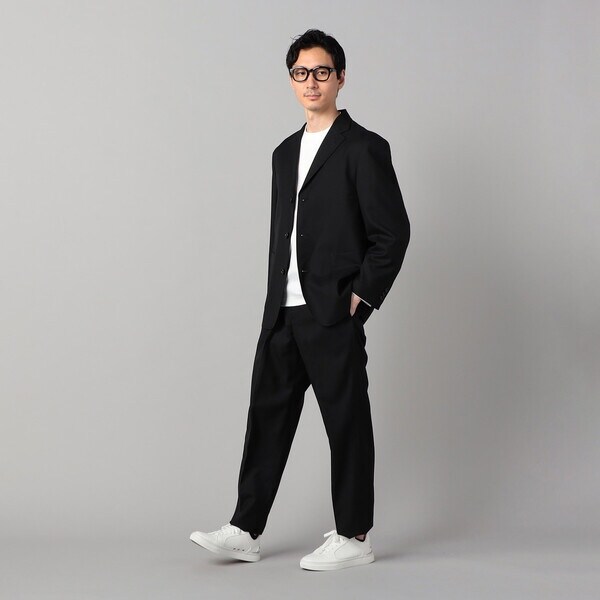 コムサ・メン（COMME CA MEN）/【セットアップ対応】尾州産 クラシックウールギャバ 2タックパンツ コムサ・メン（COMME CA MEN）/【セットアップ対応】尾州産 クラシック