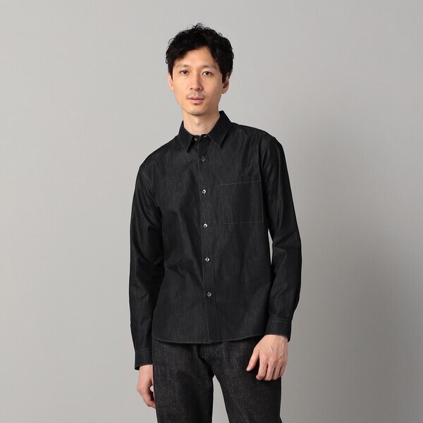 コムサ・メン（COMME CA MEN）/岡山産 反応染色コンパクトヤーン デニムシャツ_6