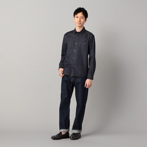 コムサ・メン（COMME CA MEN）/岡山産 反応染色コンパクトヤーン デニムシャツ_8