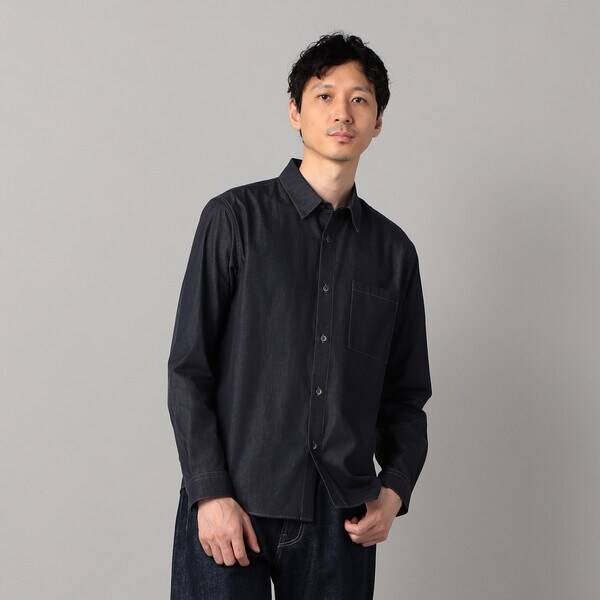 コムサ・メン（COMME CA MEN）/岡山産 反応染色コンパクトヤーン デニムシャツ_10