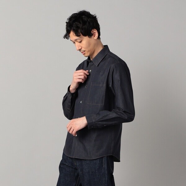 コムサ・メン（COMME CA MEN）/岡山産 反応染色コンパクトヤーン デニムシャツ_11
