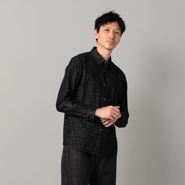 コムサ・メン（COMME CA MEN）/チェック コーデュロイ シャツ