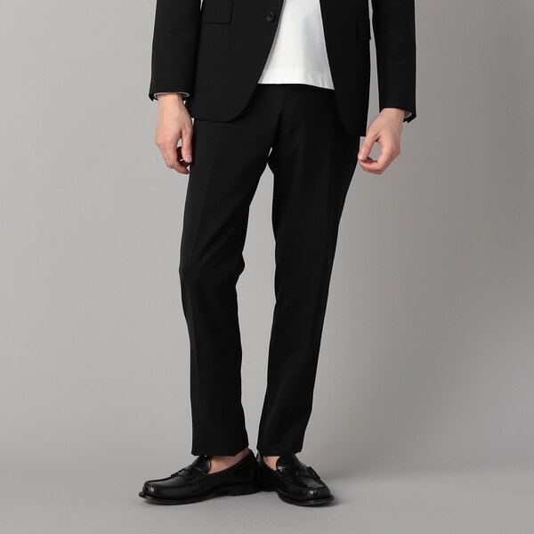 コムサ・メン（COMME CA MEN）/【セットアップ対応】尾州産 ポリエステルストレッチ ドビー スラックス