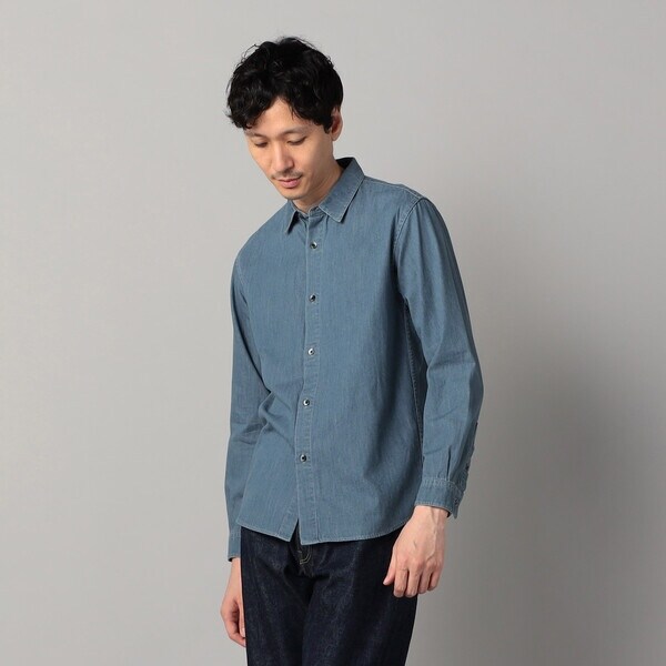 コムサ・メン（COMME CA MEN）/加工デニム シャツ_3