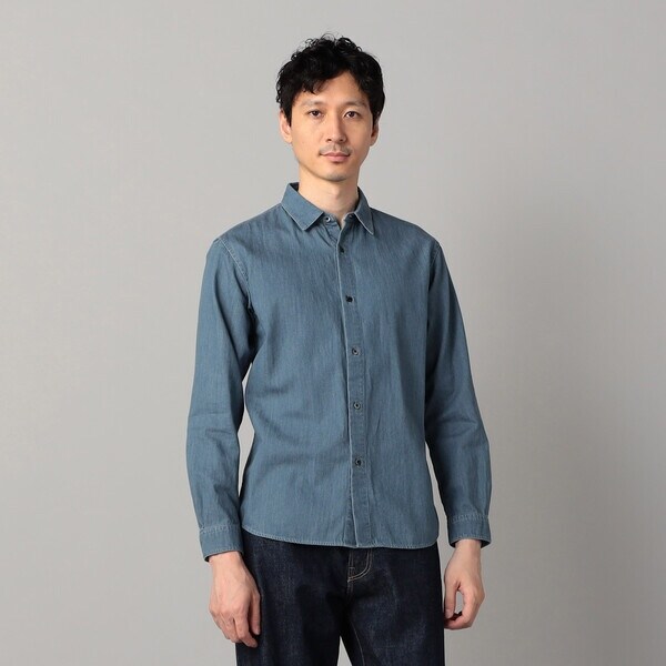 コムサ・メン（COMME CA MEN）/加工デニム シャツ_4
