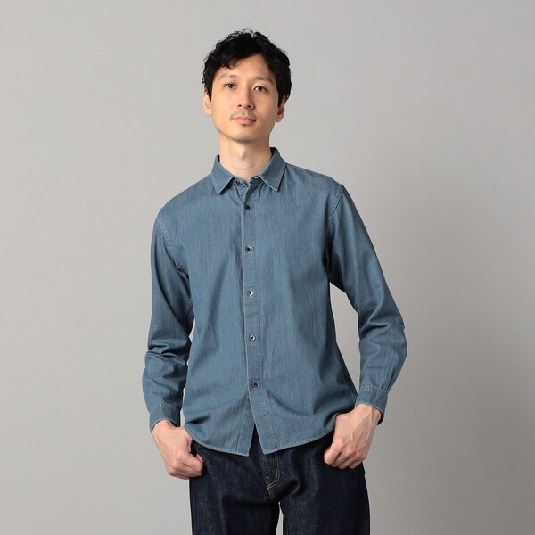 コムサ・メン（COMME CA MEN）/加工デニム シャツ_5