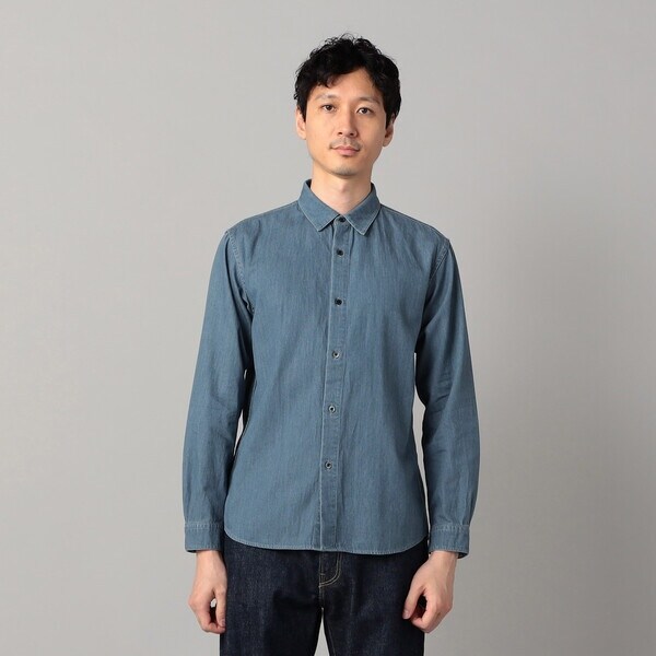 コムサ・メン（COMME CA MEN）/加工デニム シャツ_6