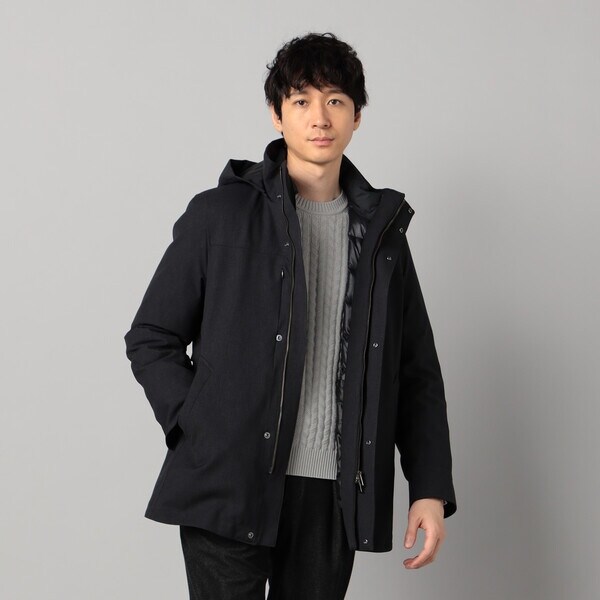コムサ・メン（COMME CA MEN）/【撥水・防風・透湿】【3WAY】ラミネート加工バーズアイ コート_6