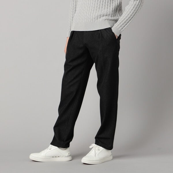 コムサ・メン（COMME CA MEN）/尾州産裏起毛 2WAYストレッチ タックパンツ