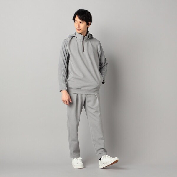 コムサ・メン（COMME CA MEN）/【保温・透湿・吸水速乾】ダウンファブリック タックテーパードパンツ_2
