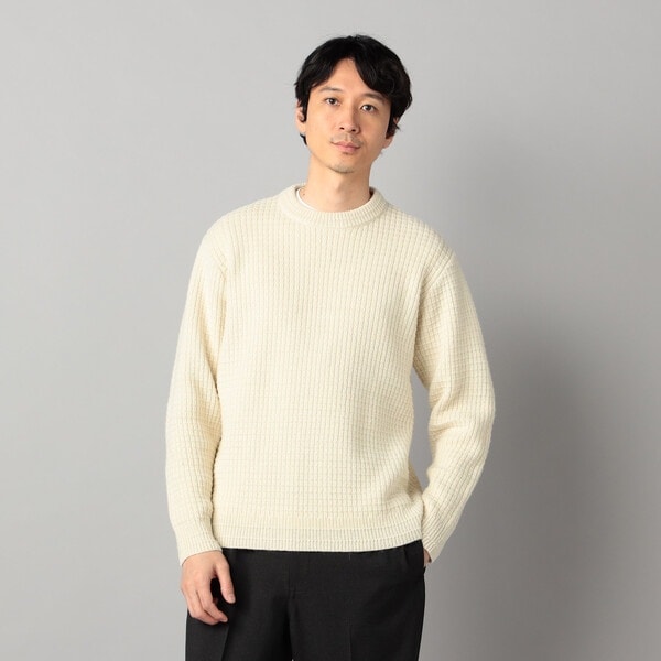 コムサ・メン（COMME CA MEN）/ベビーアルパカ ワッフルニット