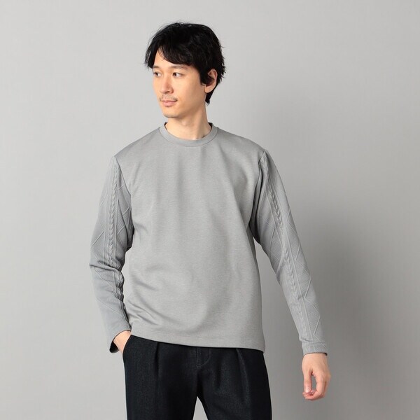 コムサ・メン（COMME CA MEN）/【保温・透湿・吸水速乾】ダウンファブリック クルーネックプルオーバー_6