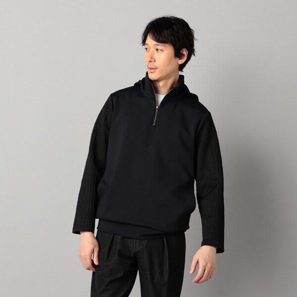 コムサ・メン（COMME CA MEN）/ダウンファブリック ハーフジップパーカ