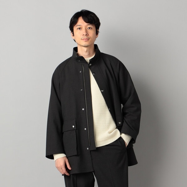 コムサ・メン（COMME CA MEN）/【セットアップ対応】ソフトサーモ(R)グレンチェック スタンドカラーコート