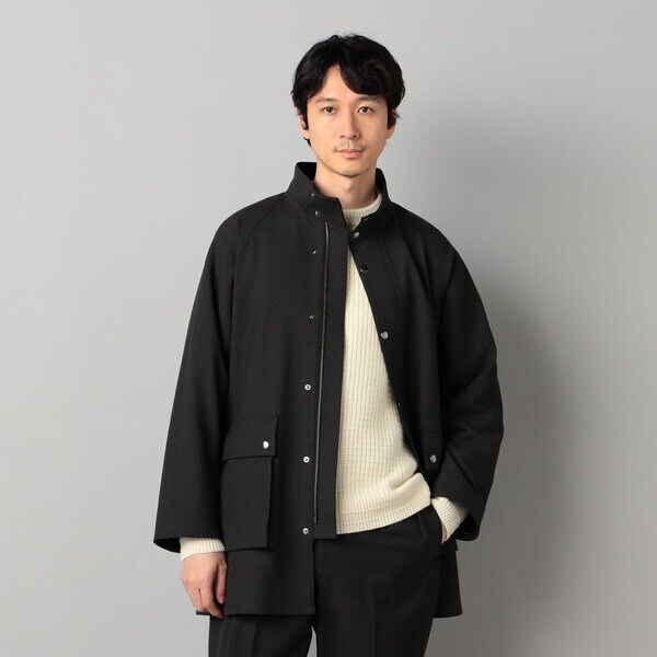 コムサ・メン（COMME CA MEN）/【セットアップ対応】ソフトサーモ(R)グレンチェック スタンドカラーコート_3