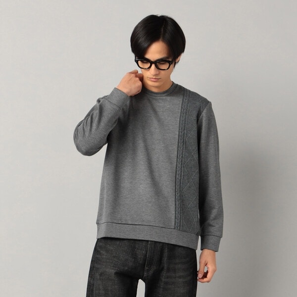 コムサ・メン（COMME CA MEN）/柄切り替えデザイン ロングスリーブ