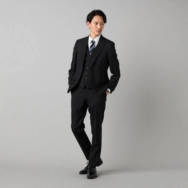 コムサ・メン（COMME CA MEN）/【スリーピース対応】尾州産 ウールトロピカル スーツ