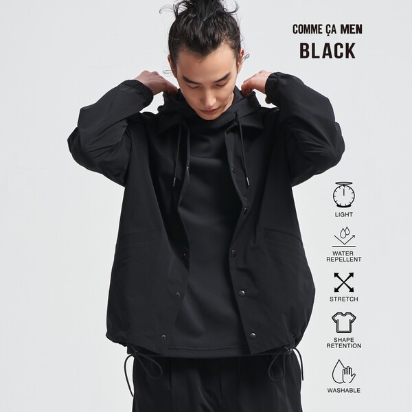 コムサ・メン（COMME CA MEN）/【撥水】【COMME CA MEN BLACK】〔TEXBRID〕ライトコーチジャケット