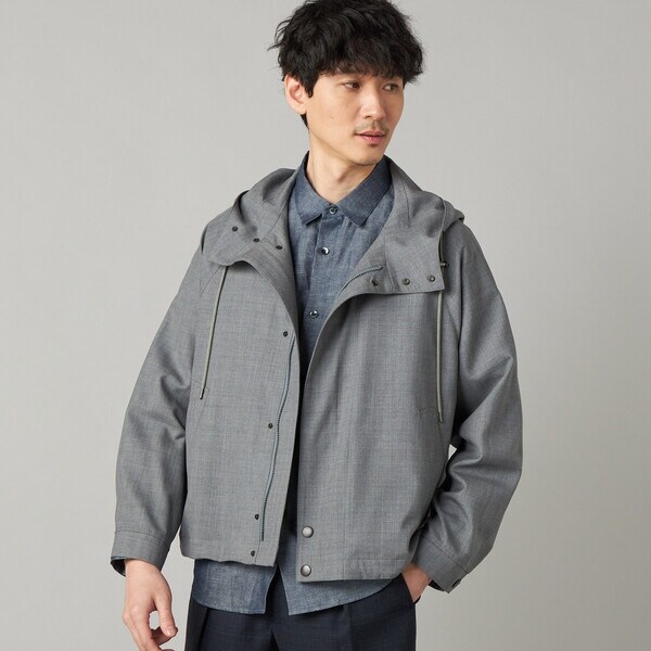 コムサ・メン（COMME CA MEN）/尾州産 ウォッシャブルトロ マウンテンパーカ_1