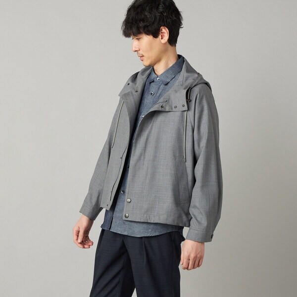 コムサ・メン（COMME CA MEN）/尾州産 ウォッシャブルトロ マウンテンパーカ_5