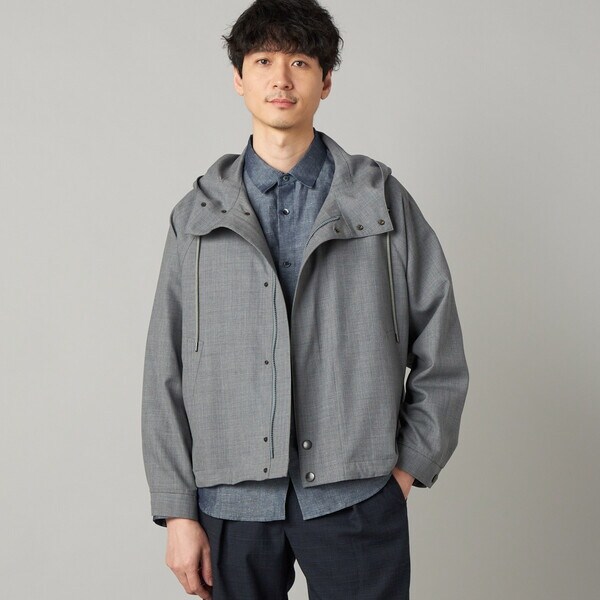 コムサ・メン（COMME CA MEN）/尾州産 ウォッシャブルトロ マウンテンパーカ_6