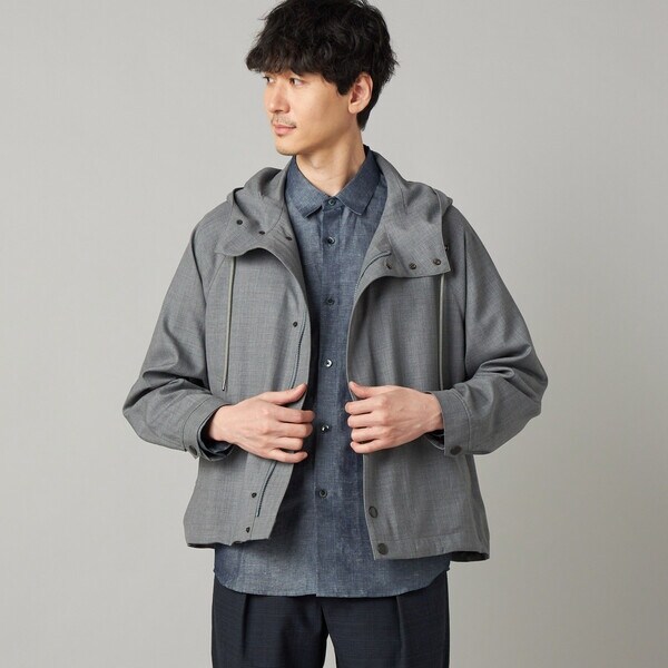 コムサ・メン（COMME CA MEN）/尾州産 ウォッシャブルトロ マウンテンパーカ_7
