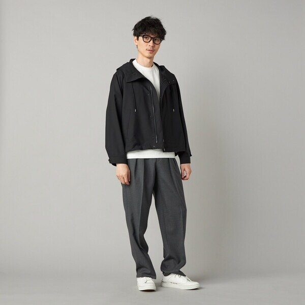 コムサ・メン（COMME CA MEN）/尾州産 ウォッシャブルトロ マウンテンパーカ_9