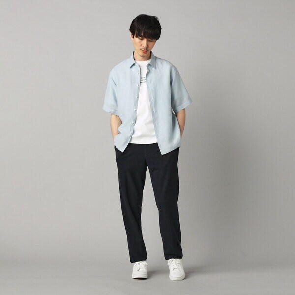 コムサ・メン（COMME CA MEN）/〔LIBECO 〕リネンブロード 半袖レギュラーカラーシャツ_2