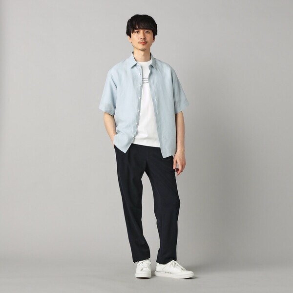 コムサ・メン（COMME CA MEN）/〔LIBECO 〕リネンブロード 半袖レギュラーカラーシャツ_3