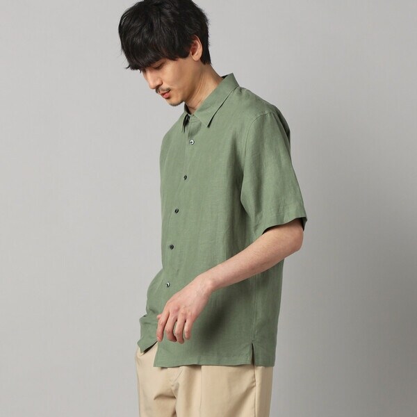 コムサ・メン（COMME CA MEN）/〔LIBECO 〕リネンブロード 半袖レギュラーカラーシャツ_7