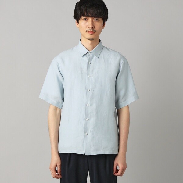 コムサ・メン（COMME CA MEN）/〔LIBECO 〕リネンブロード 半袖レギュラーカラーシャツ_8