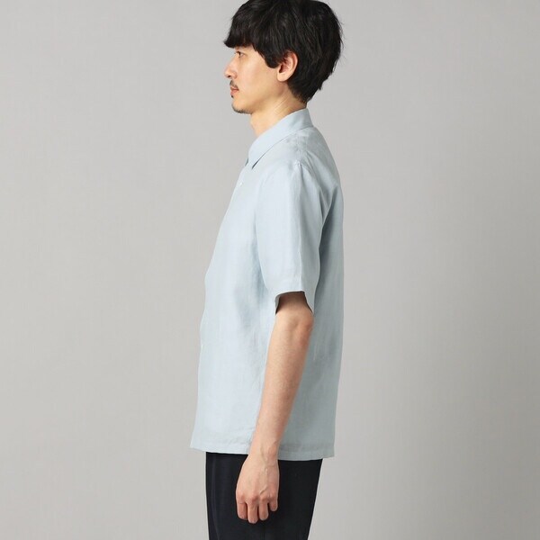 コムサ・メン（COMME CA MEN）/〔LIBECO 〕リネンブロード 半袖レギュラーカラーシャツ_9