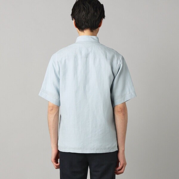 コムサ・メン（COMME CA MEN）/〔LIBECO 〕リネンブロード 半袖レギュラーカラーシャツ_10