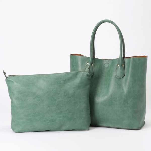 オティアス（Otias）/【A4ファイル対応】バッグインバッグ付き2WAYシュリンクレザータイプ合皮トートバッグ A4ファイル対応】バッグインバッグ付き2WAYシュリンクレザータイプ合皮