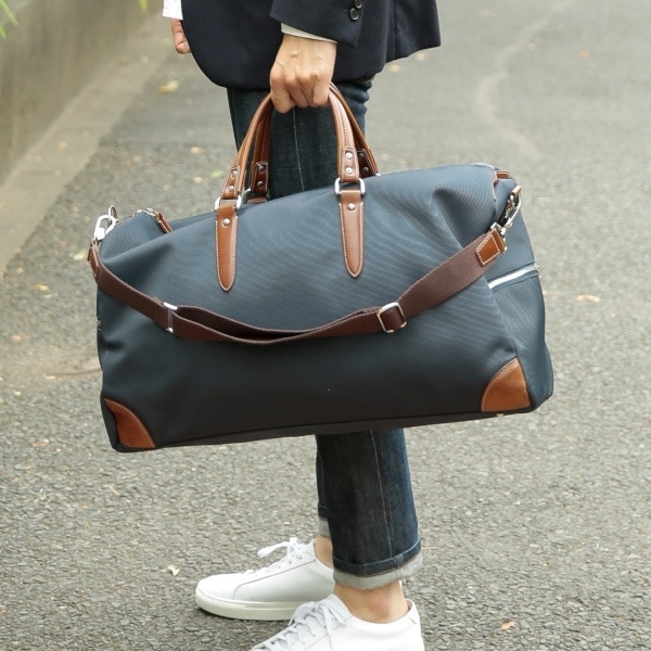 オティアス（Otias）/【オティアス】otias 1680デニールナイロン×白化合皮ボストンバッグL