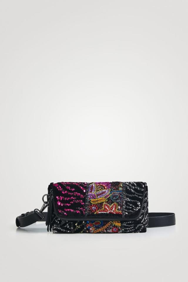 【NEW】デシグアル/スパンコール刺繍入りクロスボディバッグの通販は 8,963円