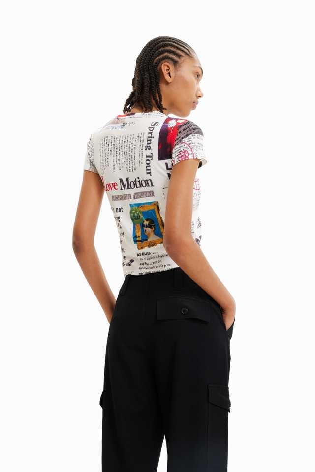 デシグアル（Desigual）/ニュースペーパー メリヤスTシャツの通販はau