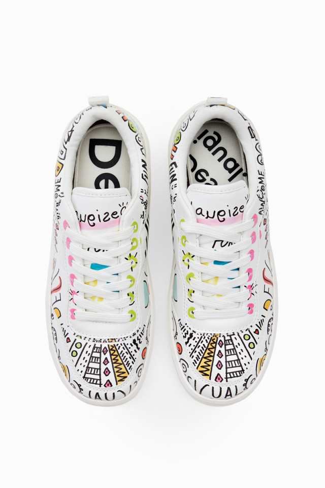 デシグアル（Desigual）/FANCYLETTERING PUスニーカーローカット