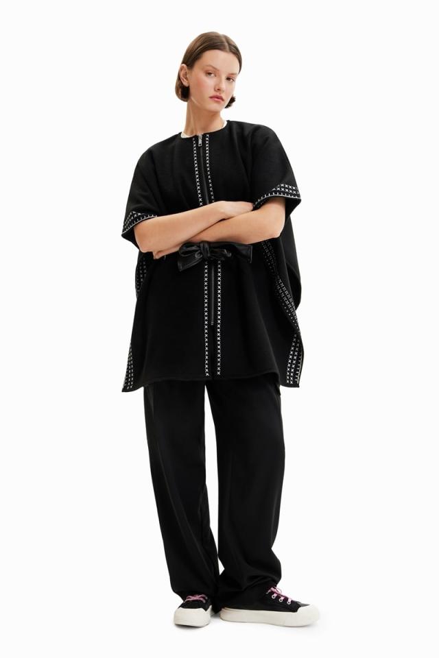 デシグアル（Desigual）/ベルト 刺繍ポンチョの通販は