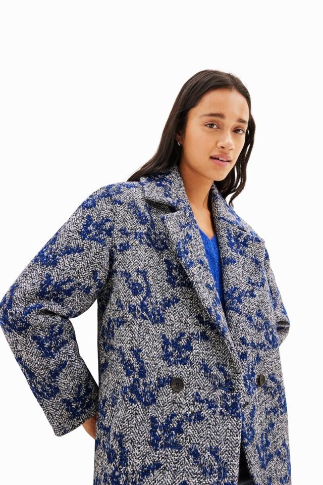 デシグアル(Desigual)/ヘリンボーン クロスコート アウター デシグアル(Desigual)/ヘリンボーン クロスコート アウター