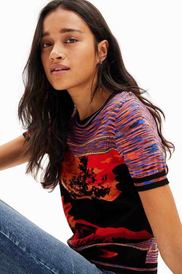 デシグアル（Desigual）/風景モチーフ ニットTシャツの通販はau PAY